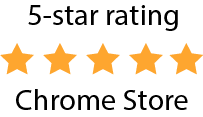 five stars to display accurate user rating in chrome web store