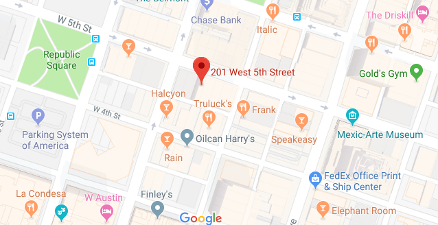 Map of 201 W 5th St #1100, Austin, TX 78701