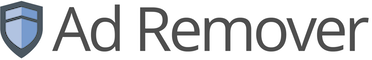 ad blocking extension product brand logo for footer