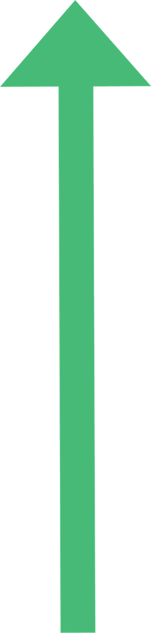slim green arrow